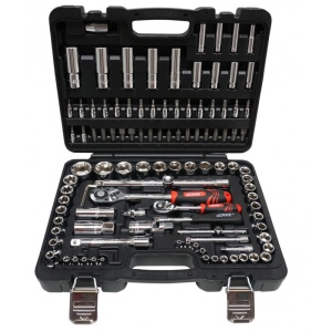 Trusa Scule Tubulare, Imbus, Clicheti, Torx 108 elemente V39066 Verke - Img 1