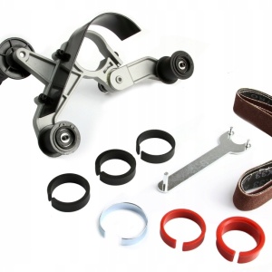 🔧 Adaptor de slefuit cu banda pentru tevi, polizor unghiular MXM04116 - Img 3
