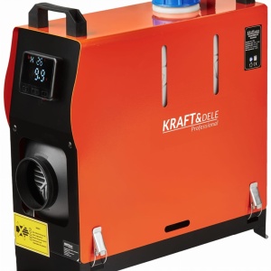 Aerotermă staționară diesel KraftDele KD11782, 9 kW, 12V, cu LCD și telecomandă, pentru vehicule, rulote și garaj