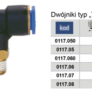 Conector PB (tip T cu filet) 6mm 1/8" MA0117.050 – echipament profesional