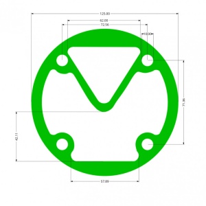 Garnitura cap compresor piston 80MM – compresor de aer