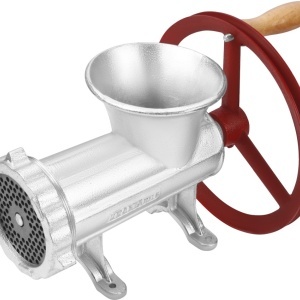 Mașină manuală de tocat carne nr. 32 KraftDele KD4194, din aliaj de fontă galvanizată, cu 3 site și accesorii pentru cârnați - Img 2