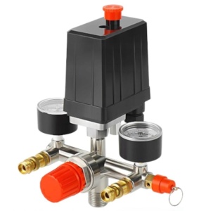 Presostat compresor aer cu 2 cai cuple rapide si supapa 8 bari 230V XD11270
