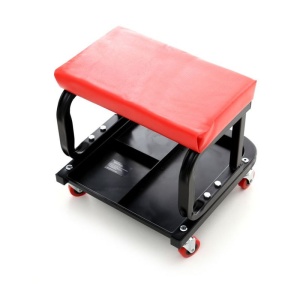 Scaun service auto cu sertar scule roti 360 grade KraftDele KD375 – echipament profesional, Kraft&Dele