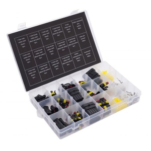 Set 424 elemente, conectori electrici ermetici senzori auto KD10494 KraftDele - Img 2