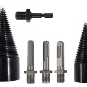 Set burghie conice pentru despicare lemn, 32 mm / 42 mm – XR11248 - Img 1