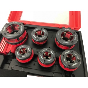 Set clupa filetat profesionala 6 piese 1/4", 3/8", 1/2", 3/4", 1", 1-1/4" V07516 Verke - Img 4