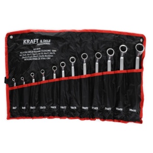 Set de 12 chei inelare cu dimensiuni combinate 6 - 32 mm pentu atelier auto - Img 2