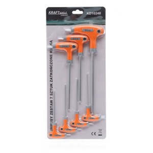 Set imbus cu maner plastic 7 elemente KraftDele KD10248 - Img 6