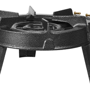 Arzator rotund exterior GPL, pirostrie din fonta, 9.8KW 3 duze KD117851 – arzător pe gaz, 9.8kW, Kraft&Dele