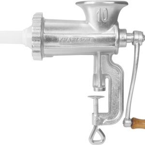 Mașină manuală de tocat carne KraftDele KD4192, mărimea 10, cu site și pâlnii pentru cârnați - Img 11