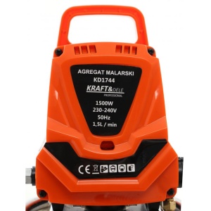 Pompa zugravit vopsit airless electrica cu piston 8kW KraftDele 1744 – pompă de vopsit airless, 8kW, Kraft&Dele