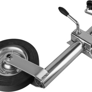 Roată de sprijin pentru remorcă XD469 cu colier de prindere, capacitate 150 kg, roată 200 mm - Img 8