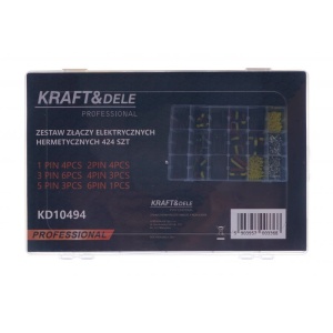 Set 424 elemente, conectori electrici ermetici senzori auto KD10494 KraftDele - Img 3