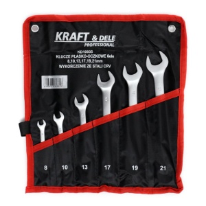 Set chei combinate 6 elemente 8-21mm KraftDele KD10935 - Img 1