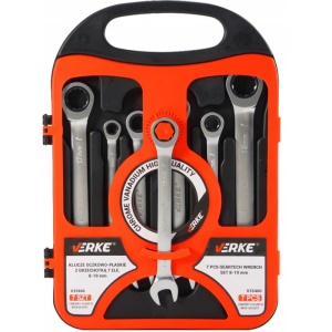 Set chei inelare articulate cu clichet 7 piese VERKE V35400 - Img 1
