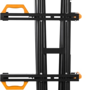 Suport profesional pentru ferăstrău staționar CD11873 – Extensibil 216 cm, Picioare pliabile, Role de ghidare și Roți de transport - Img 6