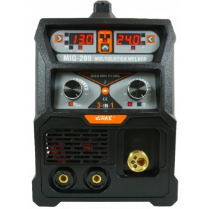 Aparat de sudura 3 in 1 argon cu sarma MIG/MAG+ TIG + MMA 200A V75014 Verke - Img 3