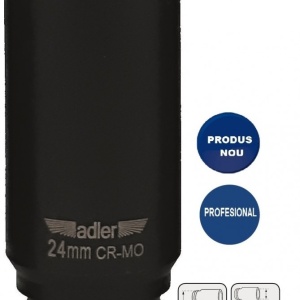 Cheie tubulara de IMPACT 1/2" ADLER AD-3513.24D 24mm varianta lunga - Img 2