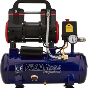 Compresor Fără Ulei 9L 1200W 155L/min – Compact, Silențios și Ușor de Transportat | KraftDele KD2127 - Img 8