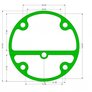 Garnitura cap compresor piston 95mm superior SPC0104
