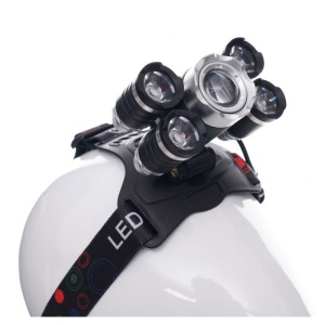 Lanterna frontala de cap T6 led cu 4x Q5 zoom 1-2000x 18A KD1248 KraftDele - Img 5