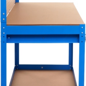 Masă de lucru pentru atelier XD640, 1200 x 600 mm, cu sertar, panou pentru scule și raft inferior 80 kg - Img 7