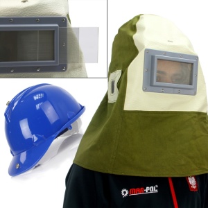 Mască de sablare cu cască de protecție reglabilă XM805907, vizieră mare detașabilă și ventilație eficientă - Img 2