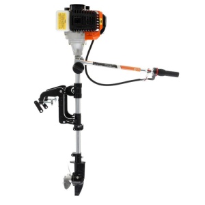 Motor termic pentru barcă Deget 4,3 kW / 5,8 CP, 2 timpi, cizmă lungă, model 177, pentru pescuit și deplasări pe apă