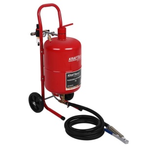 Sablator pneumatic 19L XD5879 – aparat de sablare cu furtun și suport mobil