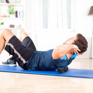 Set 3 in 1 pentru yoga si masaj, Zola, rola, 1 bila single si 1 bila dubla, duritate medie, din spuma B-11902 – echipament profesional