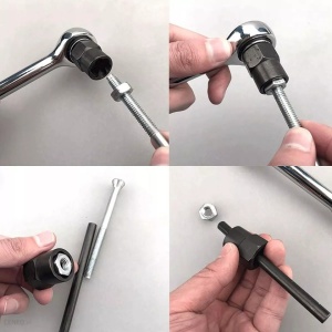 Set extractoare pentru suruburi rupte 10 elemente 3/8" V86481 - Img 5
