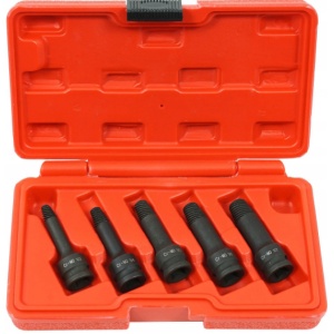 Set extractoare pentru suruburi rupte 5 elemente 3/8" V86483 - Img 1