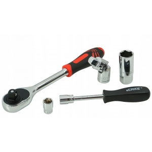 Trusa Scule Tubulare, Imbus, Clicheti, Torx 108 elemente V39066 Verke - Img 4