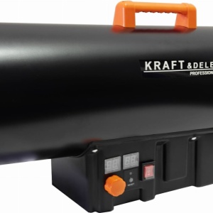Aerotermă pe gaz LPG 60 kW KraftDele KD11702 cu termostat și afișaj, pentru hale, ateliere, depozite și spații mari