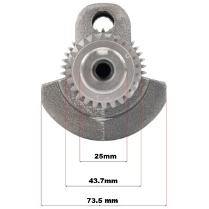 Arbore cotit motoare termice 6.5CP 19mm 20x30x25mm V60362x Verke - Img 3
