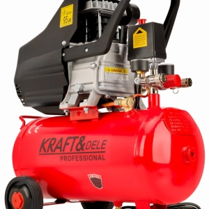 Compresor de aer cu ulei XD400, rezervor 24L, 8 bar, 133 l/min, motor 2,8 kW pentru garaj și atelier - Img 2