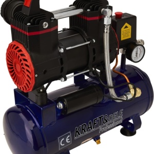 Compresor Fără Ulei 9L 1200W 155L/min – Compact, Silențios și Ușor de Transportat | KraftDele KD2127 - Img 5