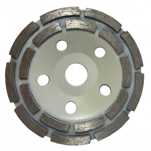 Disc diamantat pentru slefuit beton tip segment 125mm x 22.2mm V44201 Verke – echipament profesional