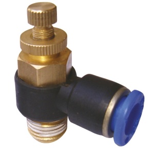 Drosel pneumatic SL CONECTOR PLASTIC TIP L CU REGLAJ DEBIT 3/8'' 10mm MA0118.14