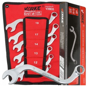 Set chei tip S pentru desfacere alternator 6 elemente VERKE V35035 - Img 1