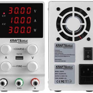 Sursă de laborator reglabilă KraftDele KD5870 – 0-30V, 0-10A, Afișaj digital de precizie, Protecție scurtcircuit, Eficiență >85% - Img 8