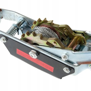 ⚙️ Troliu manual 4 tone cu cablu – winch profesional cu două trepte de viteză, 2,5 m – model XM80741 – echipament profesional