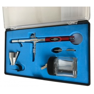 Aerograf duza 0.35mm 22 ml 15-40l/min VERKE PS-22 V81288 – echipament profesional, 22ml, 40L