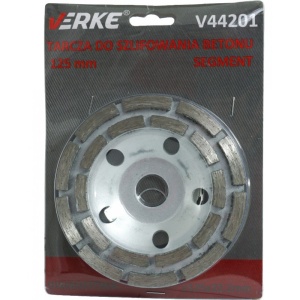 Disc diamantat pentru slefuit beton tip segment 125mm x 22.2mm V44201 Verke – echipament profesional