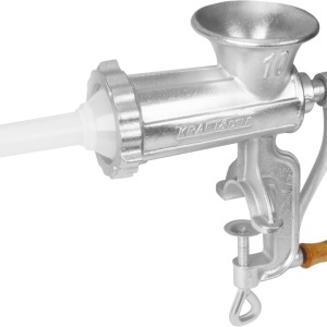 Mașină manuală de tocat carne KraftDele KD4192, mărimea 10, cu site și pâlnii pentru cârnați - Img 12