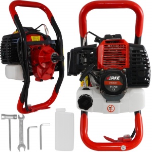 Motoforeza de pamant 2.5 CP motor 2 timpi + burgiu de 80mm Verke V90041 – echipament profesional