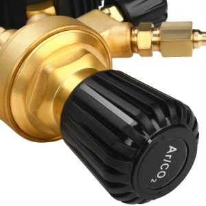 Reductor butelie AR/CO2 XD1822 pentru sudură, cu manometre, reglaj precis și debit maxim 32 L/min - Img 4