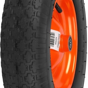 Roată pentru roabă 16 inch KraftDele KD508 cu ax și piulițe, anvelopă 4.80/4.00-8, rulare lină pentru grădină și construcții - Img 5