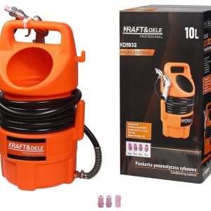 Sablator pneumatic XD5932, rezervor 10L, furtun 4,5 m, 4 duze pentru curățare rugină și decapare - Img 2